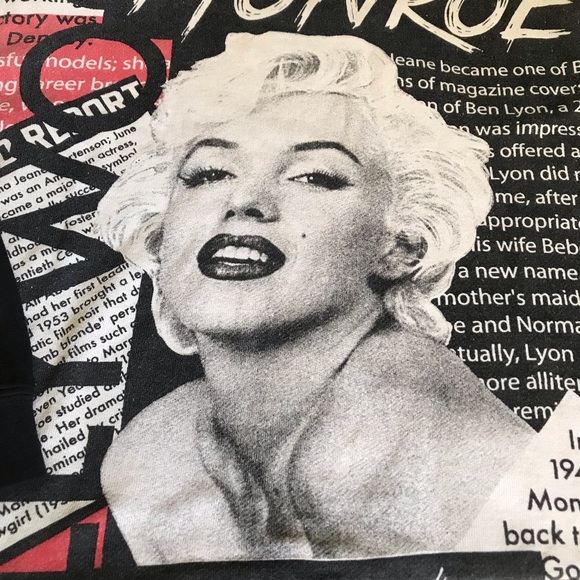 Marilyn Monroe Retro Crewneck Sweatshirt - Picture 3 of 5